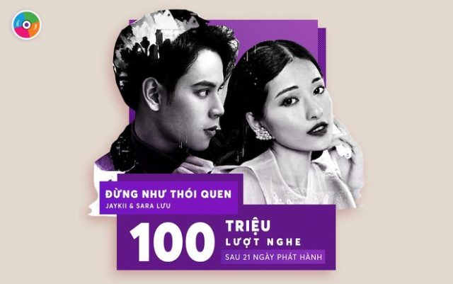 100 million views JayKii Sara Dung Nhu Thoi Quen