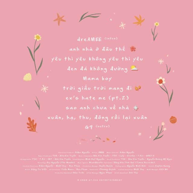 amee dreamee song list