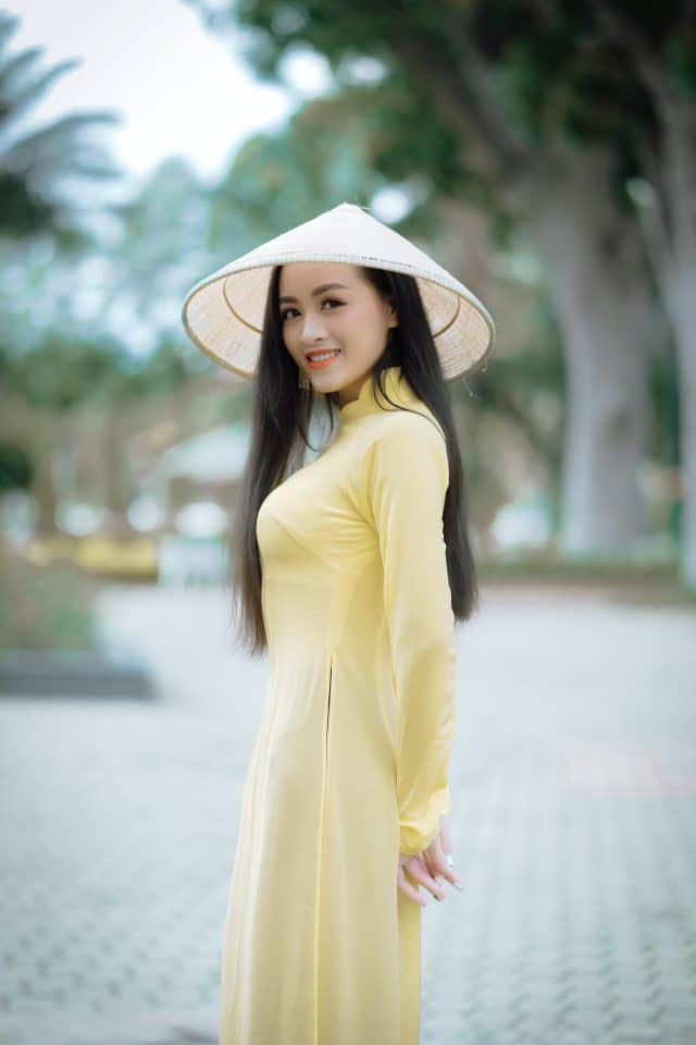 vietnamese woman in yellow dress