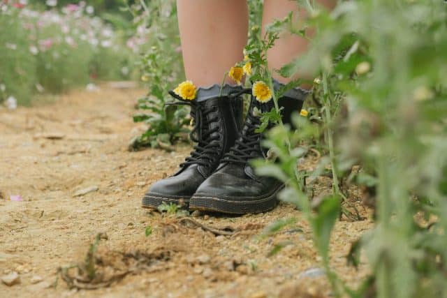 boots on sand