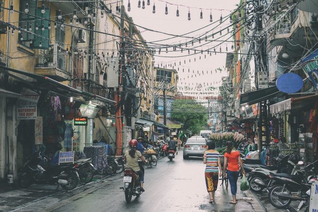 vietnam sidewalk scenes