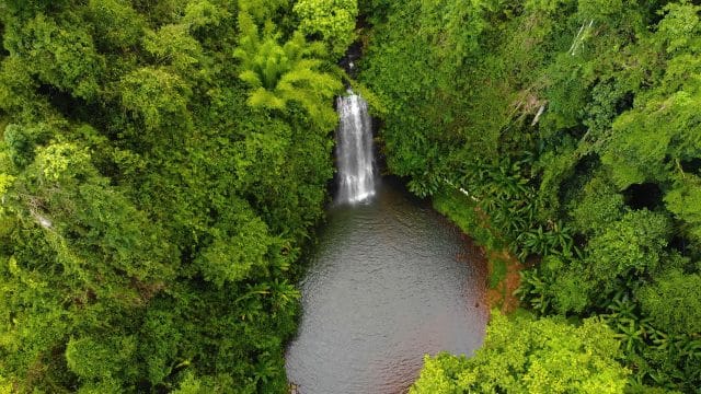 Pasy or Pa Sy waterfalls in Mang Den, Kon Tum