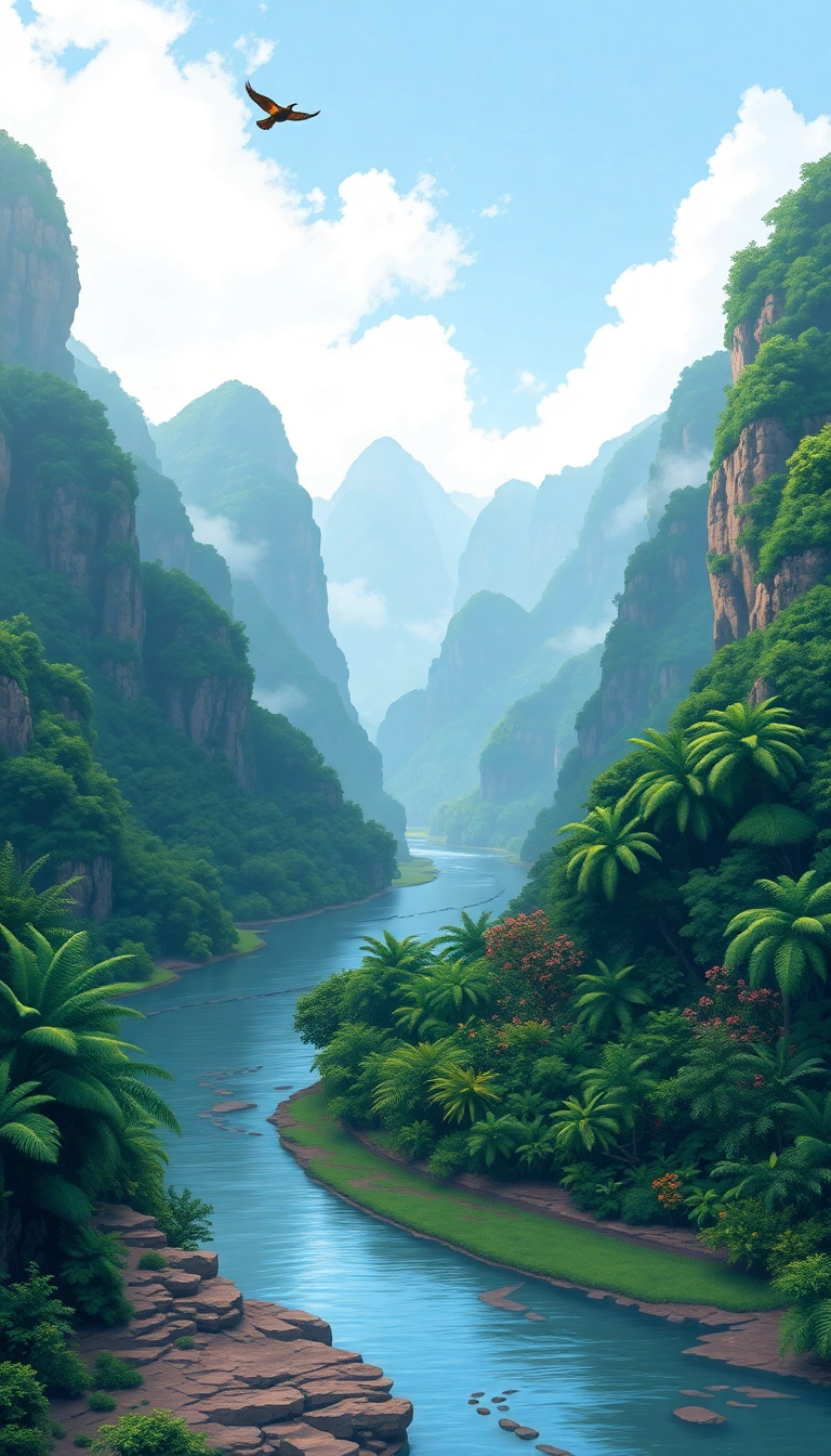 Phong Nha-Ke Bang: misty karst landscape.