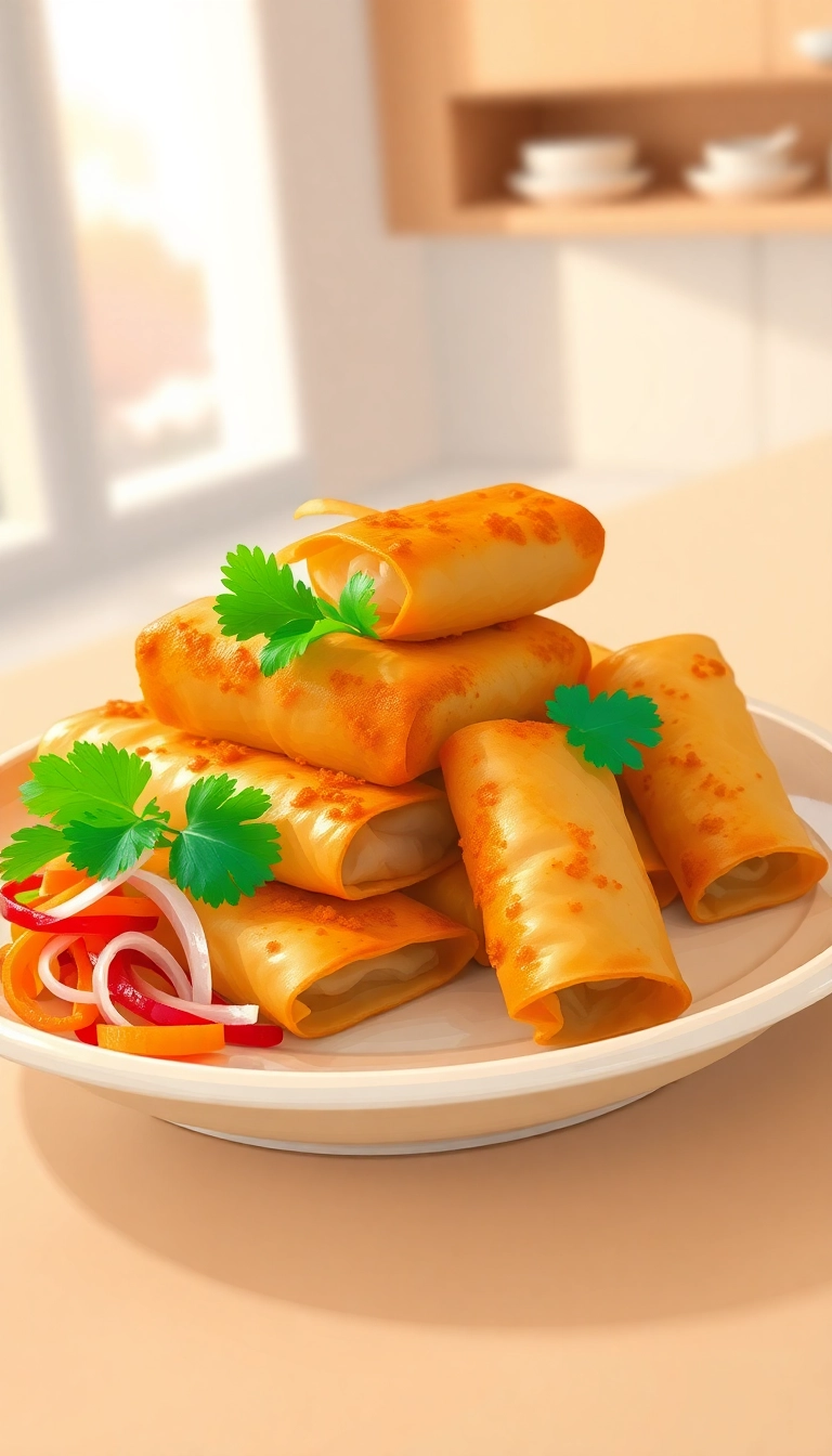 Air fryer spring rolls & wontons.