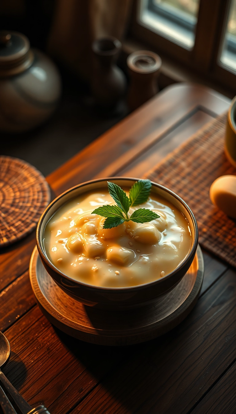 Che Chuoi: Vietnamese banana tapioca pudding.