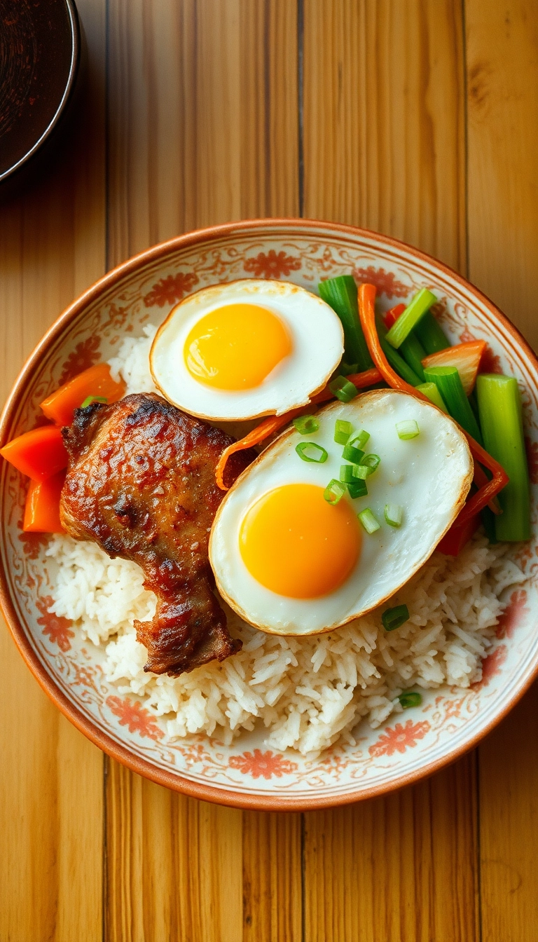 Com Tam: Vietnamese broken rice with pork.