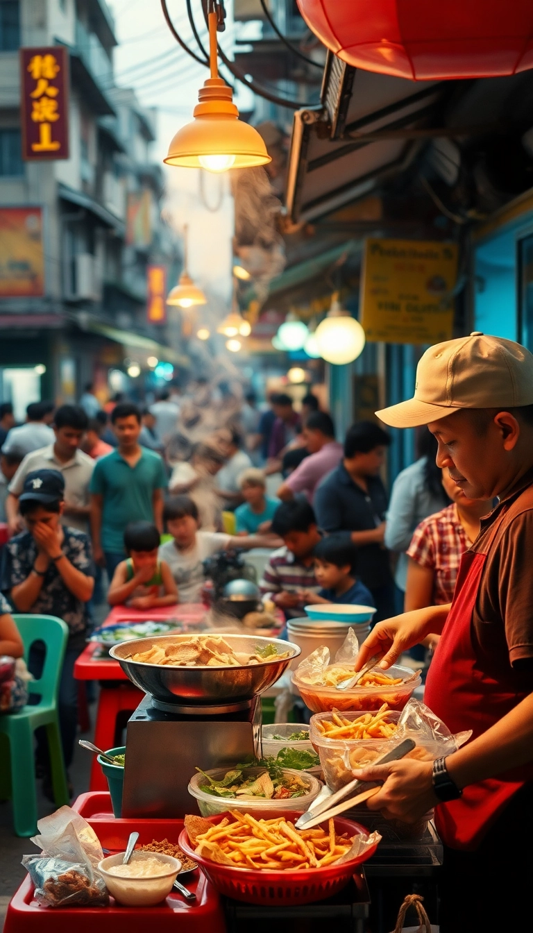 Hanoi street food: vibrant, fresh, delicious.