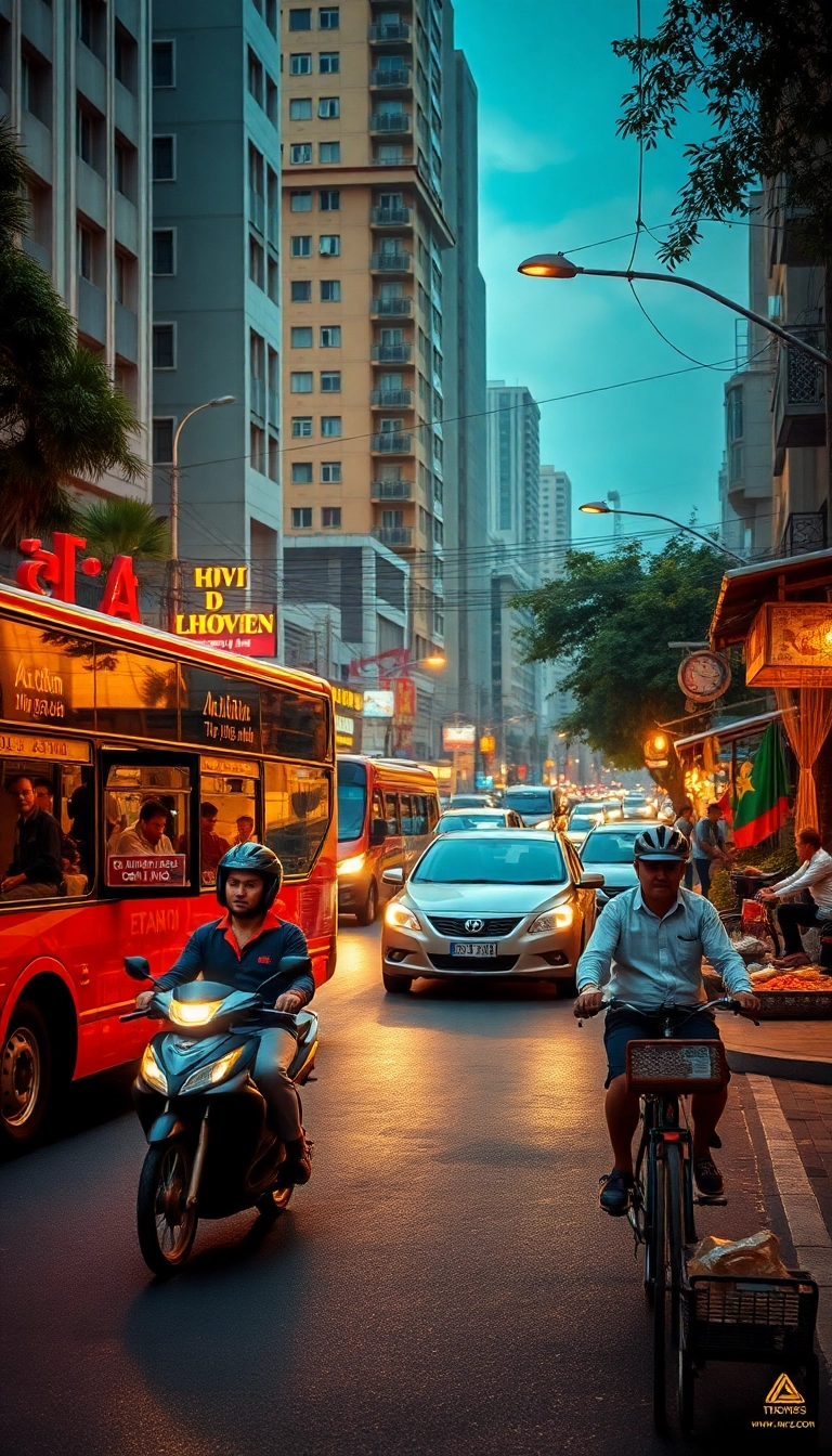 Ho Chi Minh City street life.