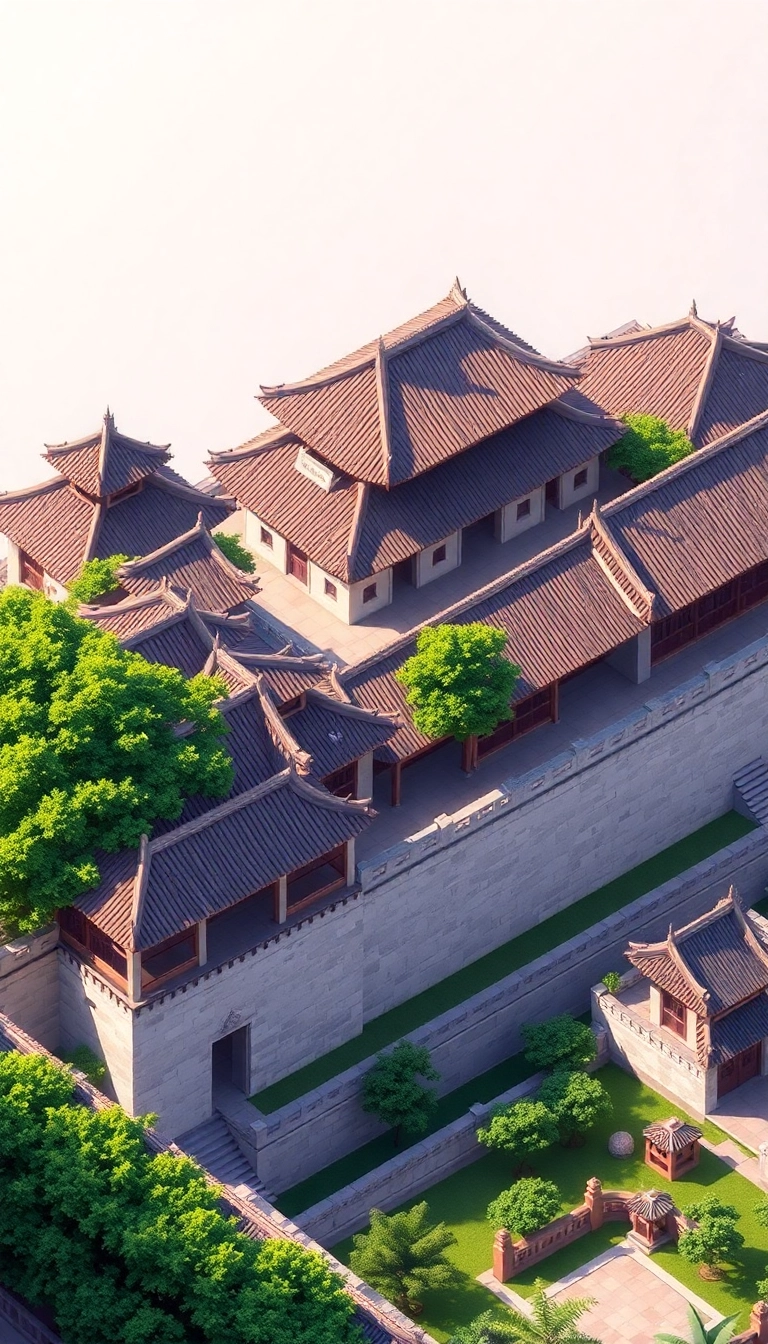 Hue Citadel: Imperial City architecture, Vietnam.