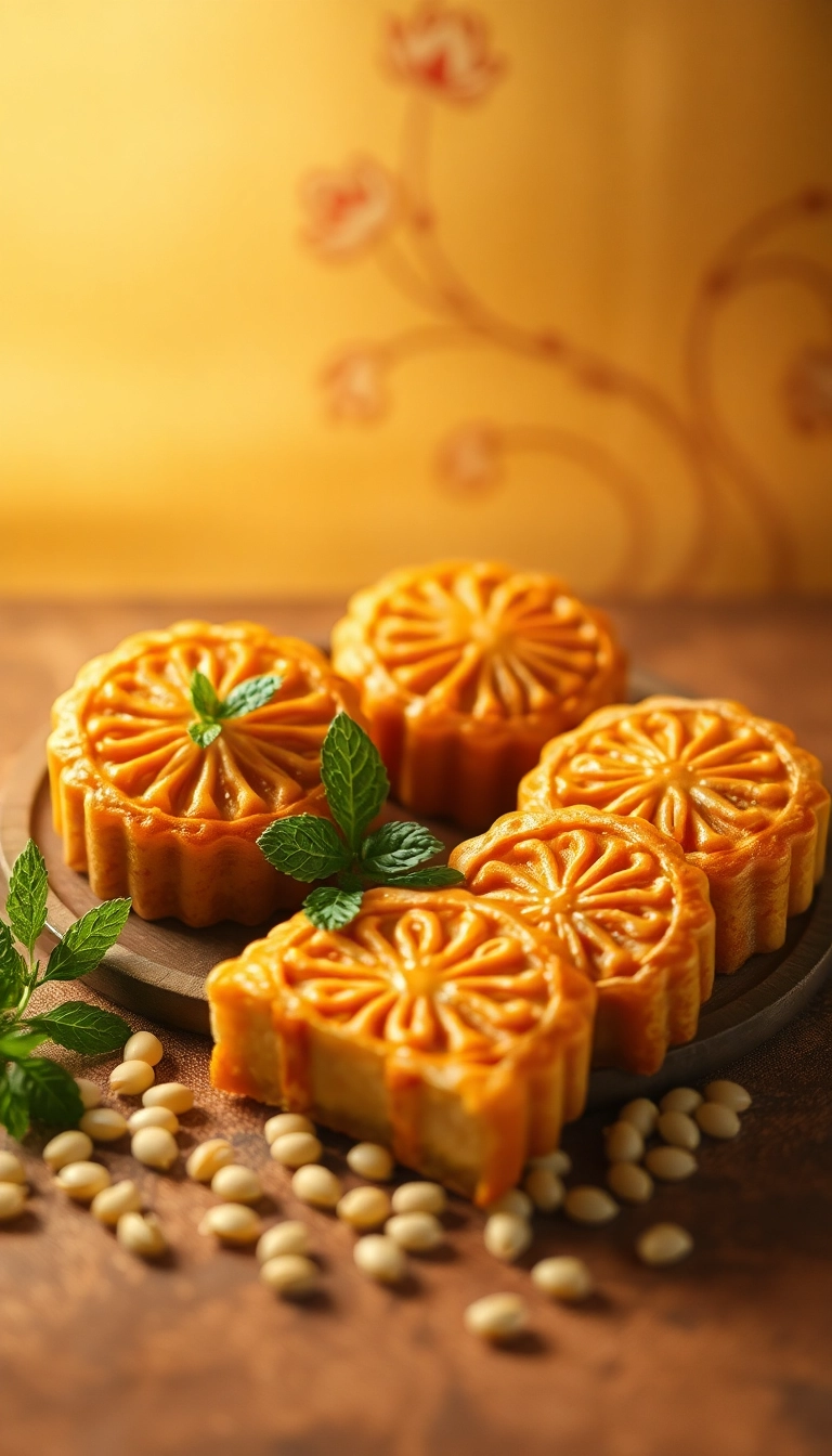 Mooncakes, mint, mung beans—Mid-Autumn Festival.