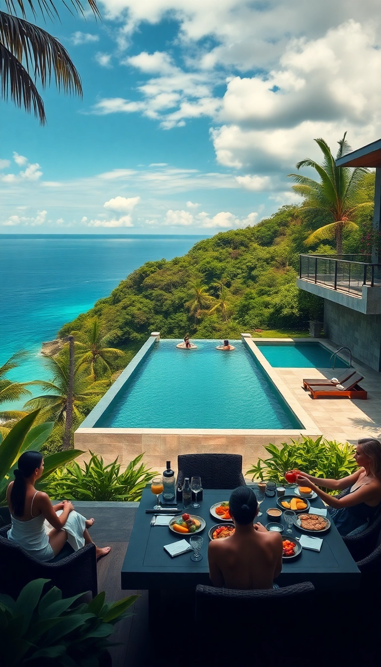 Luxury Vietnam villa with ocean view.