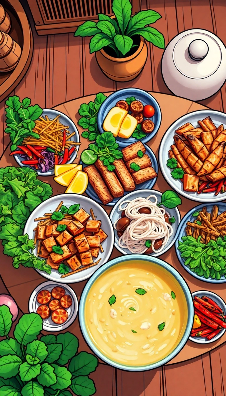 Vietnamese food: colorful, fresh, and healthy.