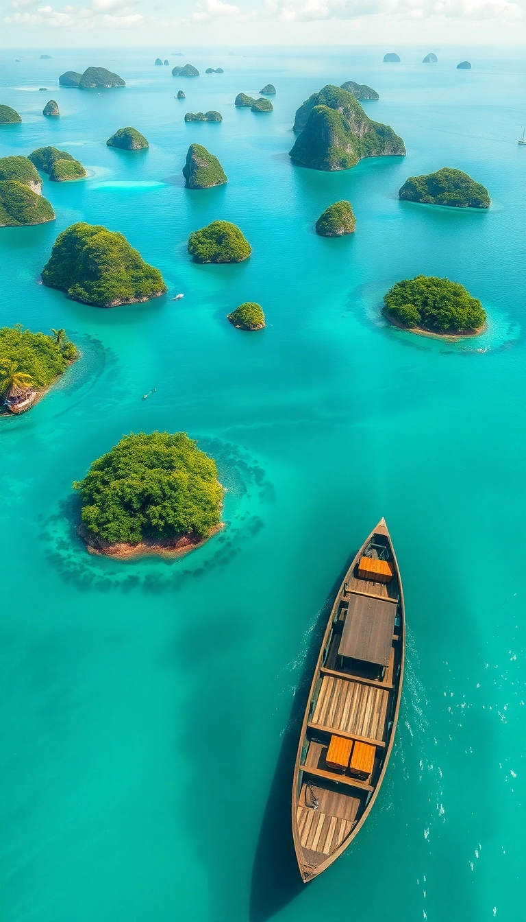 Vietnamese islands & longtail boat travel.