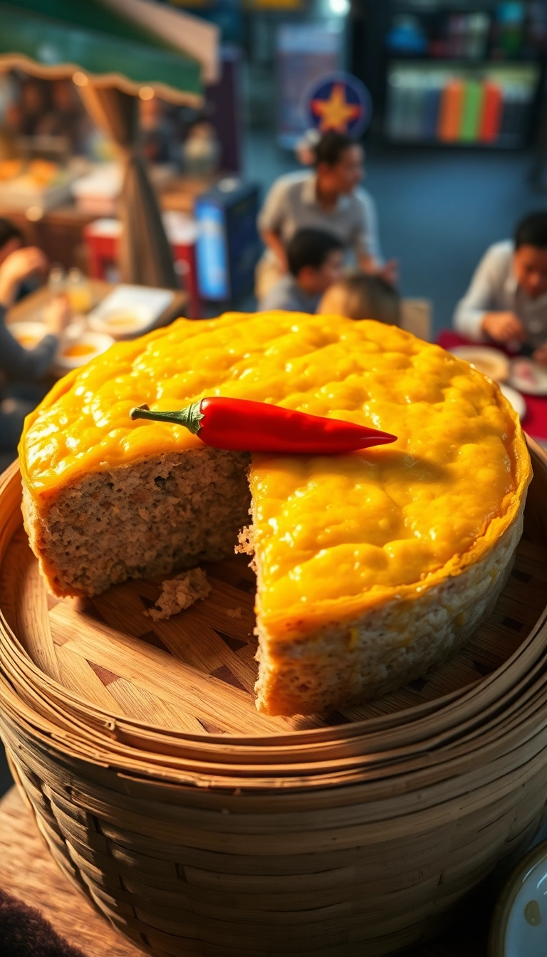 Vietnamese steamed egg meatloaf