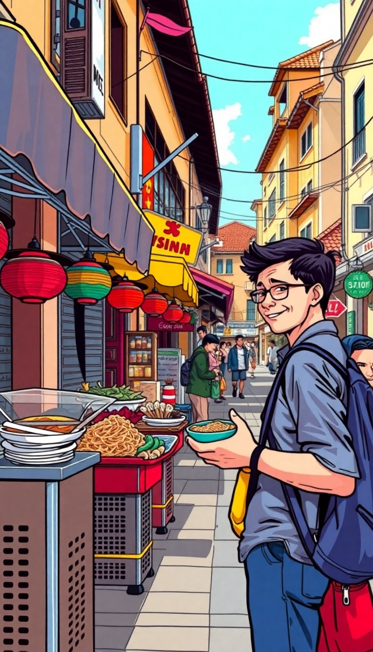 Vietnamese street food vendor and traveler.